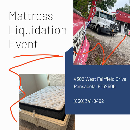 Pensacola-  mattresses for LIQUIDATION Location